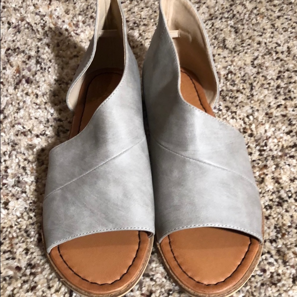 Extreme cut open toe booties